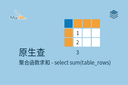 原生查 - 聚合函数求和 - select sum(table_rows)