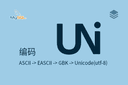编码 - ASCII -&gt; EASCII -&gt; GBK -&gt; Unicode(utf-8)
