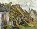 1890 - 茅草屋顶的农舍 - 质朴乡村生活景象 