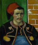 1914 - 戴红帽的男子 - 男子独特服饰肖像 