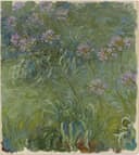 花卉画 - 未知 - 紫色花卉于绿意中绽放 