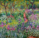花卉画 - 鸢尾花 - 缤纷鸢尾绽放花园小径 