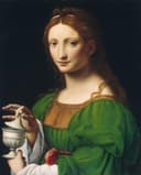 人物肖像 - 持杯女子 - 女子持杯的精美肖像 
