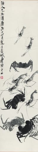 虫鱼画 - 未知 - 墨绘虾蟹灵动展生机 
