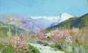 俄罗斯风景主题 - 未命名画作 - 山间春景展现自然之美 