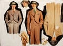 时尚生活展现主题 - 复古绅士服饰插画 - 复古绅士服饰多样风采 