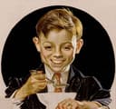 人物形象塑造主题 - 用餐小男孩 - 绘小男孩用餐之模样 