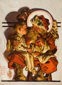 节日氛围营造主题 - 圣诞老人与孩童 - 圣诞老人与孩童温馨互动 