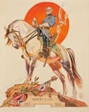 人物形象塑造主题 - 罗伯特·E·李画像 - 绘骑马将领罗伯特·E·李 