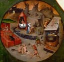 地狱天堂描绘主题 - 地狱场景画作 - 展现地狱中的恐怖景象 