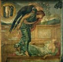 神话传说场景主题 - 睡眠与死亡的兄弟 - 描绘神话中睡眠与死亡场景 