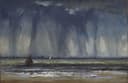 自然风景描绘主题 - 海景雨景 - 展现雨中大海帆船景致 