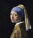 女性静谧形象主题 - 戴珍珠耳环的少女 - 少女侧颜尽显静谧之美 