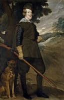 人物形象塑造主题 - 未知作品 - 男子持枪携犬之肖像 