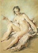 女性柔美形象主题 - 无题 - 展现裸女优雅闲适姿态 