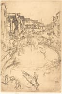 其他 - 未知名城市河景素描 - 描绘河畔市井生活场景 