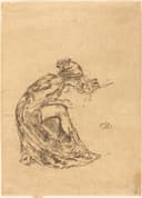 人物肖像神韵主题 - 佚名人物速写 - 速写展现人物优雅姿态 