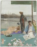 东方元素运用主题 - 未知作品 - 展现东方女子闲适场景 