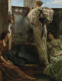 古代文明场景主题 - 未知名画作 - 展现古代女性室内场景 