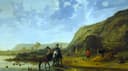 其他 - 风景与骑马者 - 展现田园骑马风景画面 