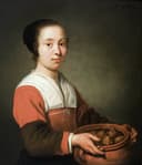 人物主题 - 持陶罐女子肖像 - 女子持陶罐的静谧画像 