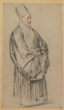 其他 - 佚名人物肖像画 - 绘古代着装人物姿态 