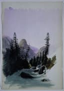 旅行风景记录主题 - 山林溪流绘景 - 绘山林溪流自然景致 