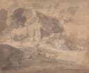 田园牧歌意境主题 - 未知名田园画作 - 展现田园牧人牲畜景致 