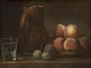 静物写实描绘主题 - 陶罐水果玻璃杯 - 陶罐水果玻璃杯的静物画 