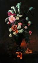 其他 - 花卉静物画 - 多彩花卉于瓶中盛放 