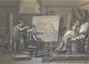 古代文化再现主题 - 阿佩莱斯描绘康帕丝 - 展现古代绘画场景故事 