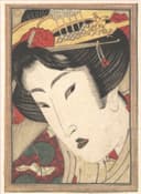 美人姿态神情主题 - 未知名浮世绘美人像 - 展现古典美人优雅神态 
