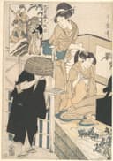 和服文化展示主题 - 忠臣藏九段目 - 展现和服女子日常情景 