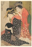 女性生活百态主题 - 闺中之雅 - 两女子互动的和服场景 