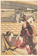 女性生活百态主题 - 舟中女子互动场景 - 描绘舟上女子相处画面 