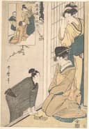 女性生活百态主题 - 忠臣藏二段目 - 展现女性室内生活情景 