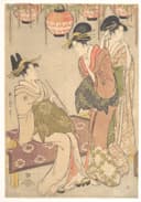 和服文化展示主题 - 日式和服女子相聚图 - 展现和服女子相聚之景 