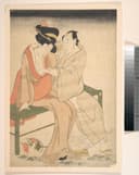 女性生活百态主题 - 无 - 男女和服姿态互动场景 