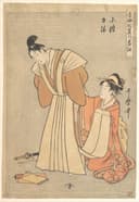 和服文化展示主题 - 音曲比翼之番组 - 男女着和服姿态画面 