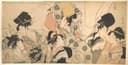 美人姿态神情主题 - 未知名浮世绘作品 - 展现女性优雅动人姿态 