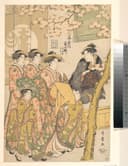 和服文化展示主题 - 春日群姬 - 身着和服女子赏春图景 