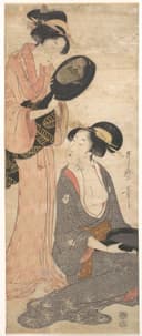女性生活百态主题 - 未知 - 两女子着和服互动场景 