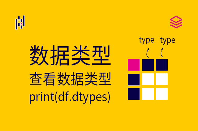 数据类型 - print(df.dtypes) - 查看数据类型
