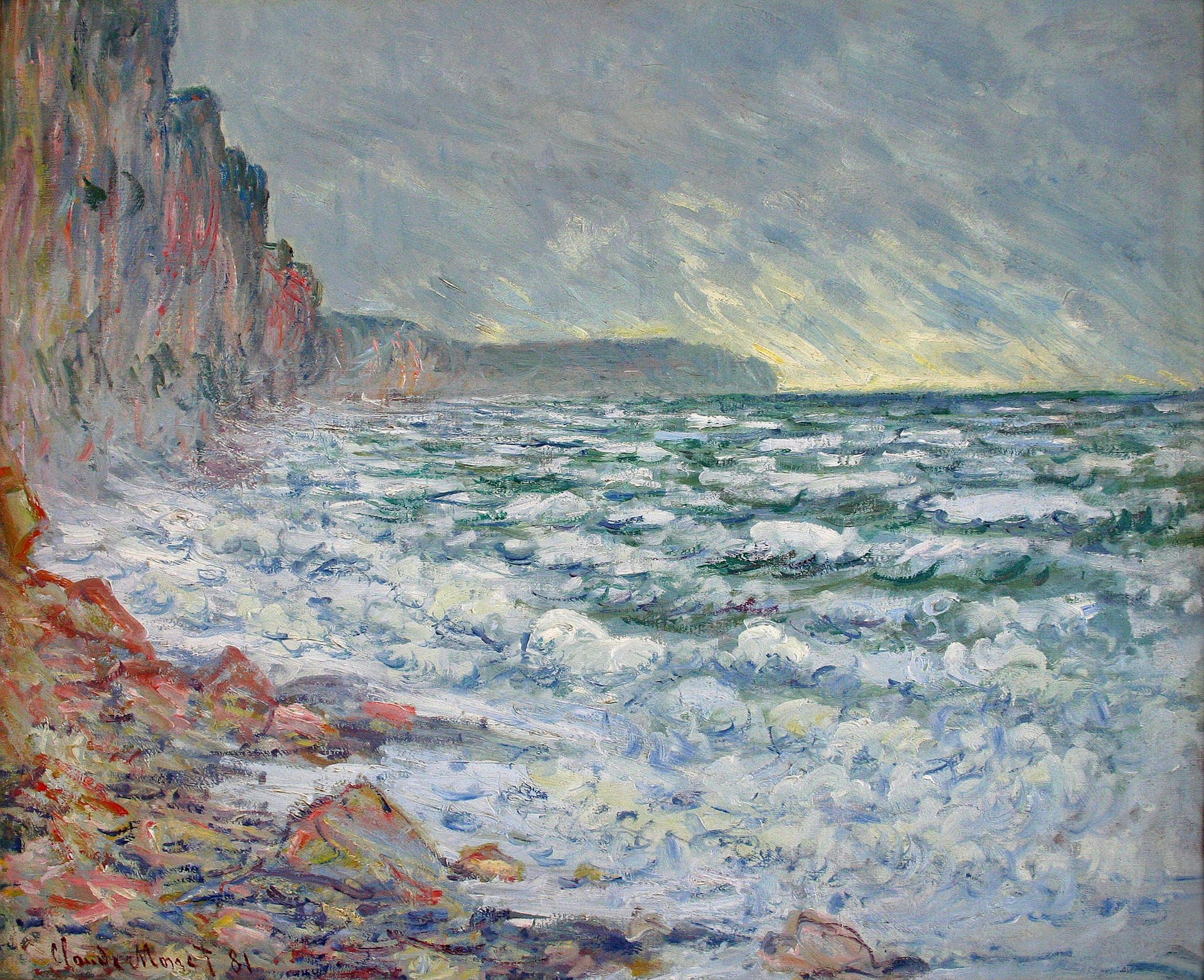 海景画 - 未命名 - 展现海浪拍岸的自然美 