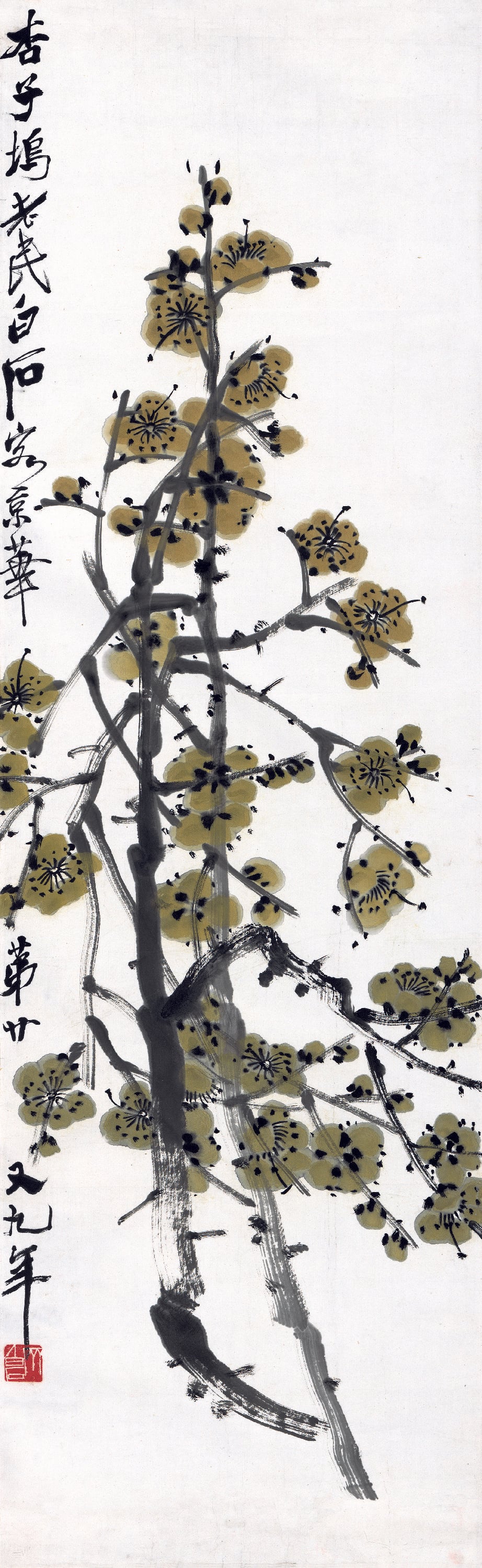 花鸟画 - 杏子坞老民画京华 - 绘墨梅绽放尽显雅致 
