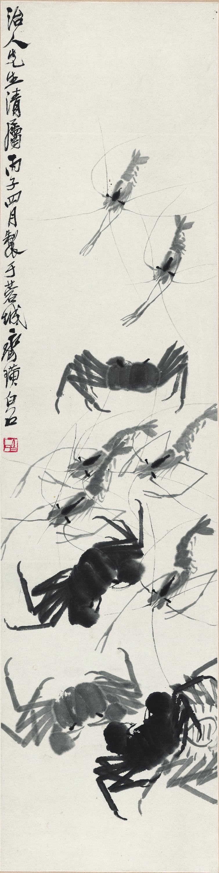 虫鱼画 - 未知 - 墨绘虾蟹灵动展生机 