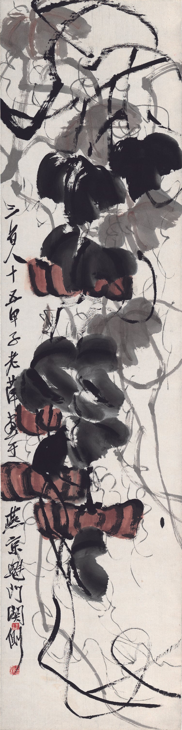 花鸟画 - 未知 - 墨色灵动绘就花卉藤蔓 