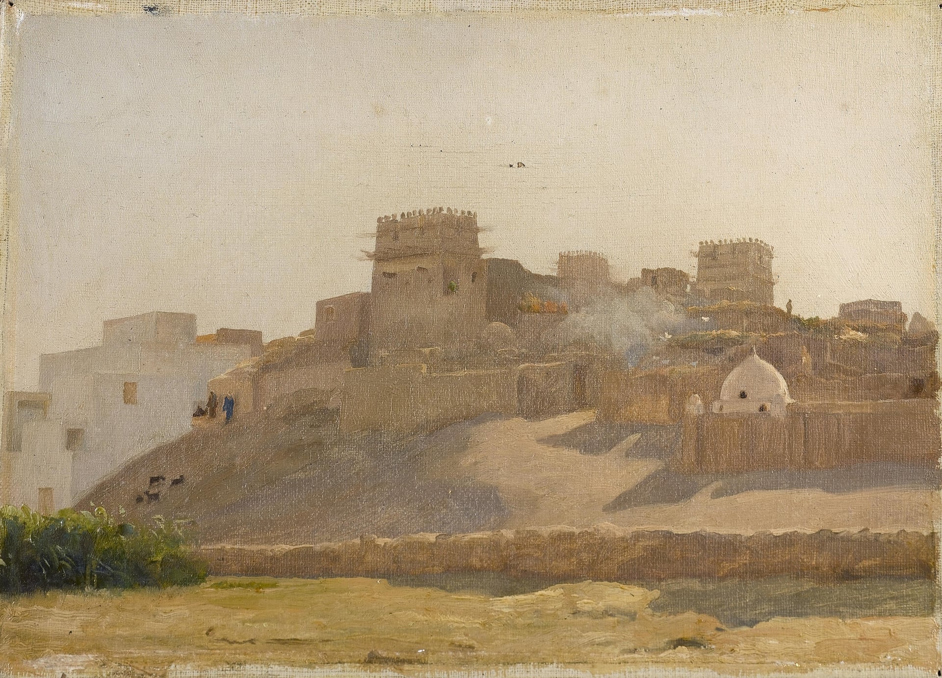 其他 - 未知名画作 - 展现古老建筑风貌场景 