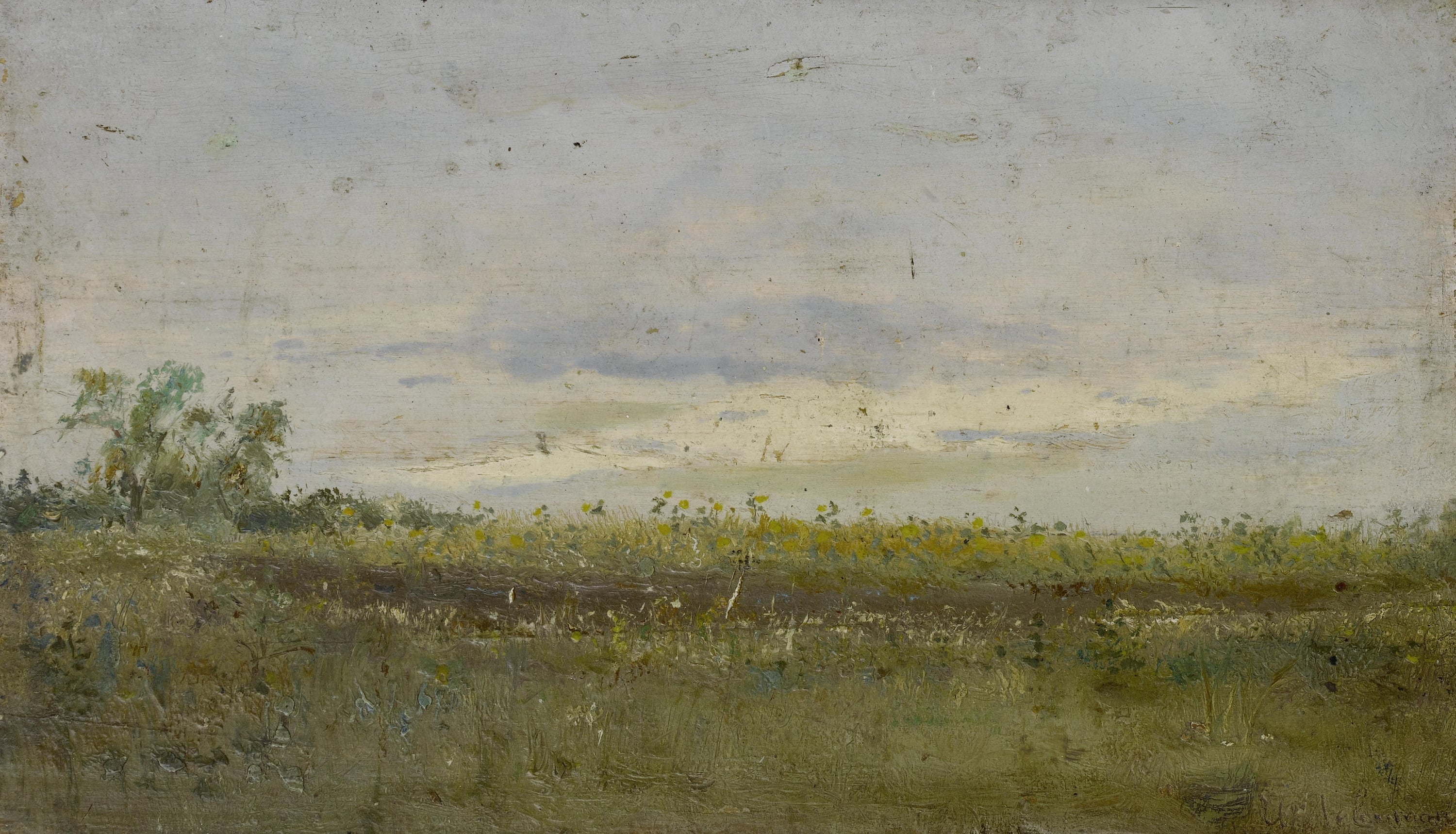 俄罗斯风景主题 - 无名画作 - 展现原野与天际之景 
