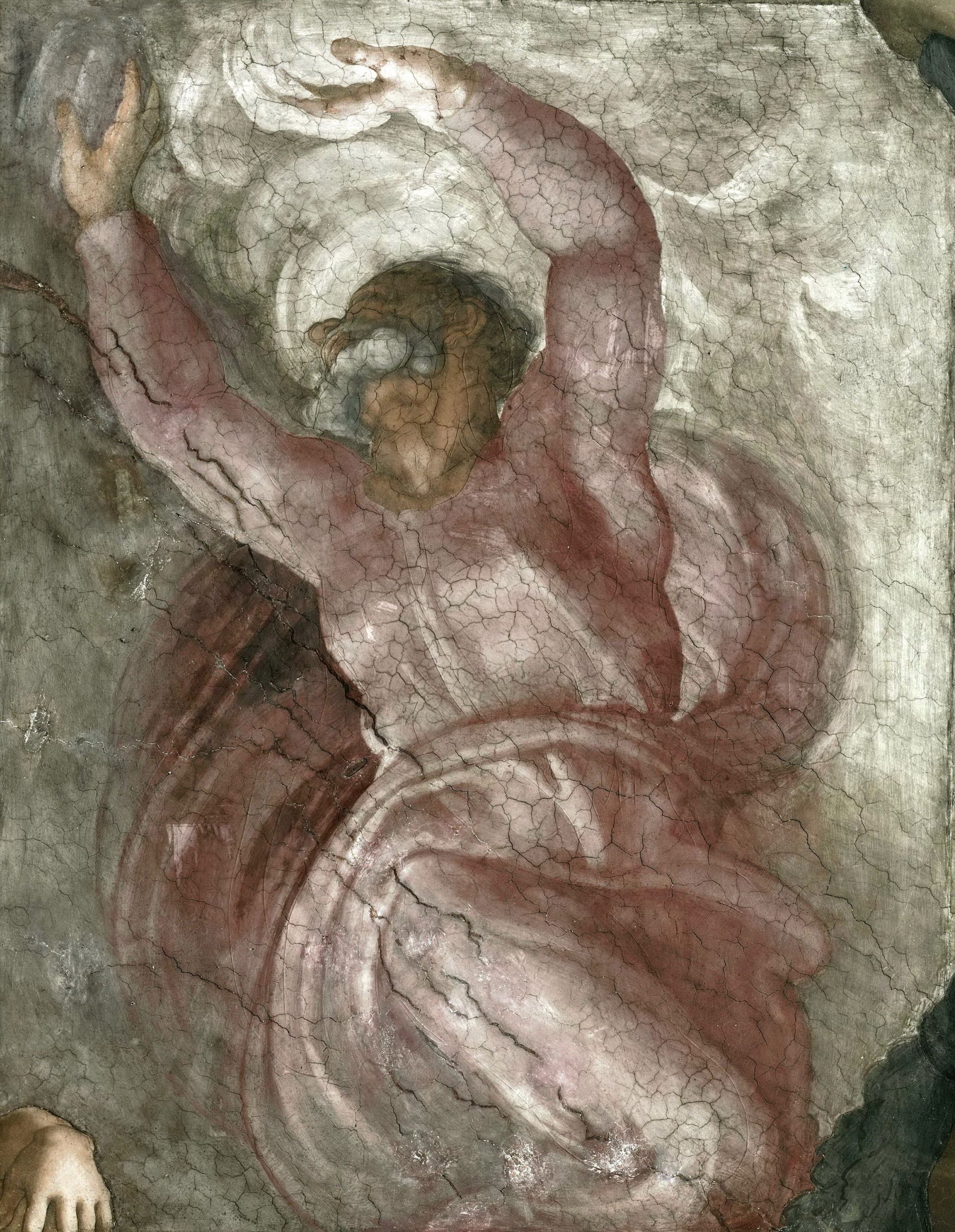 其他 - 未知壁画 - 人物壁画展现动态姿态 
